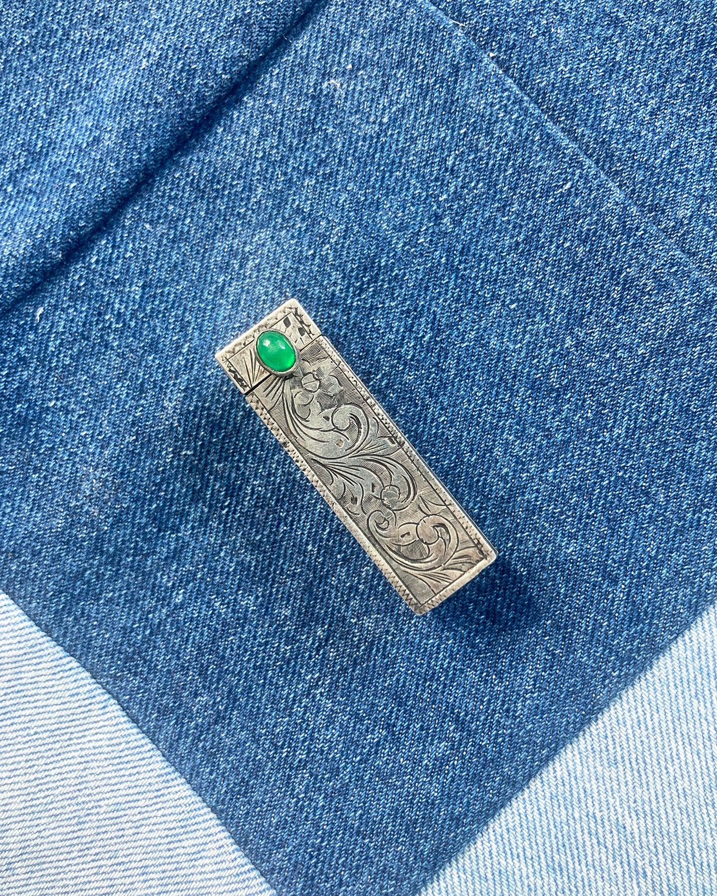 1930s SILVER ITALIAN LIPSTICK CASE