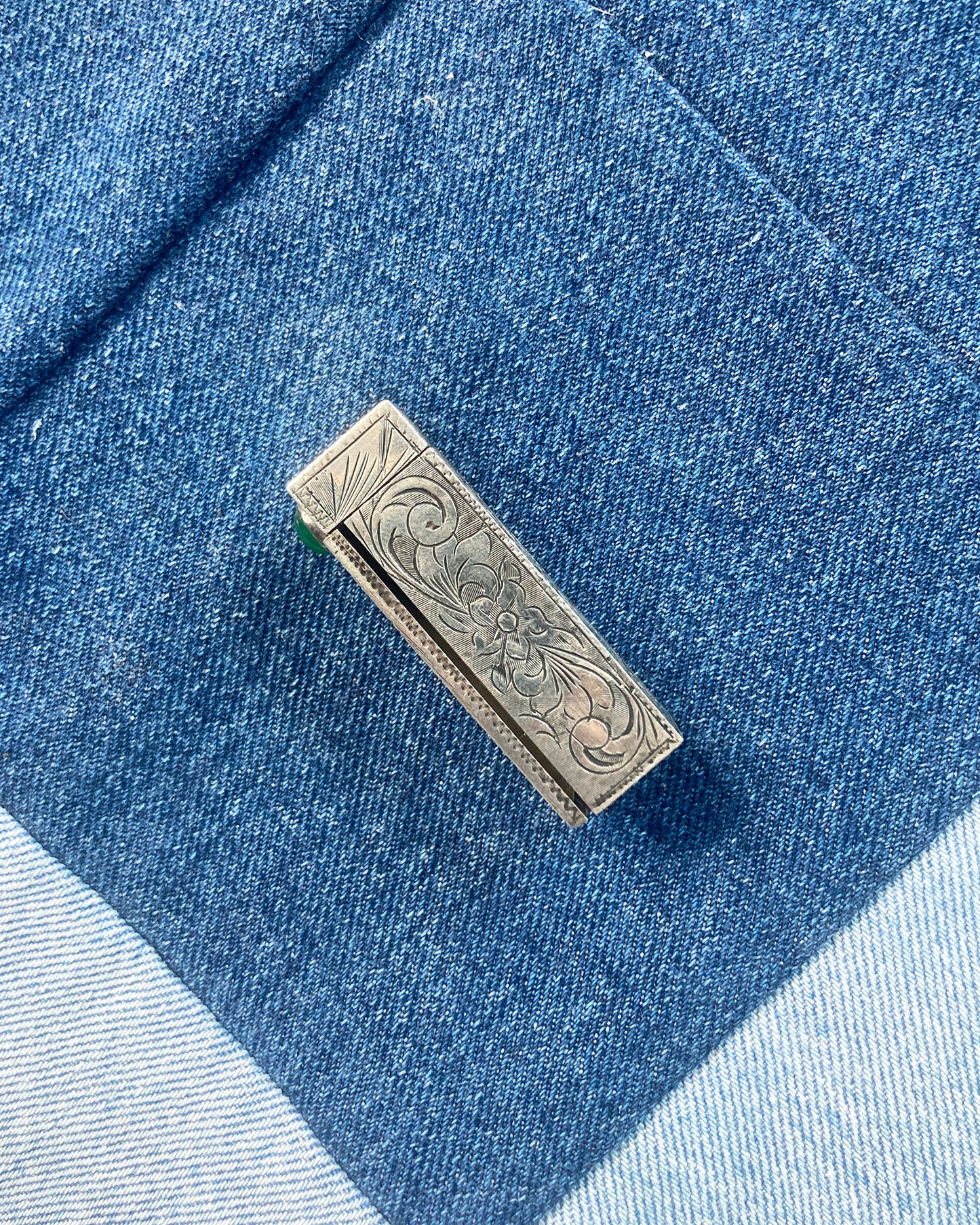 1930s SILVER ITALIAN LIPSTICK CASE