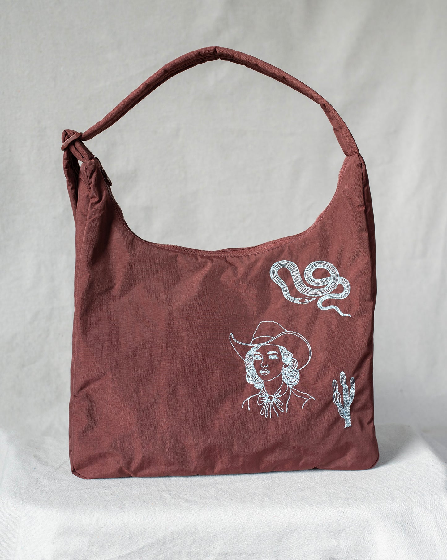COWGIRL, SNAKE 'N CACTUS ~ LG. SHOULDER BAG