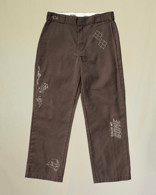 33x30" ~ MULTI EMBROIDERED DICKIES